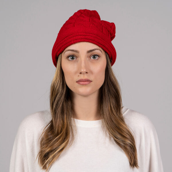 Σκούφος μονόχρωμος μακρύς