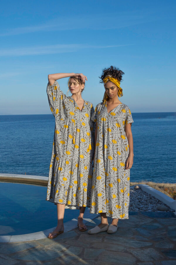 Φόρεμα μακρύ με τσέπες