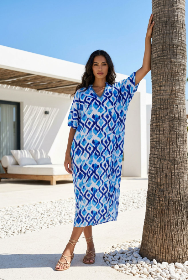 Καφτάνι μακρύ boho chic