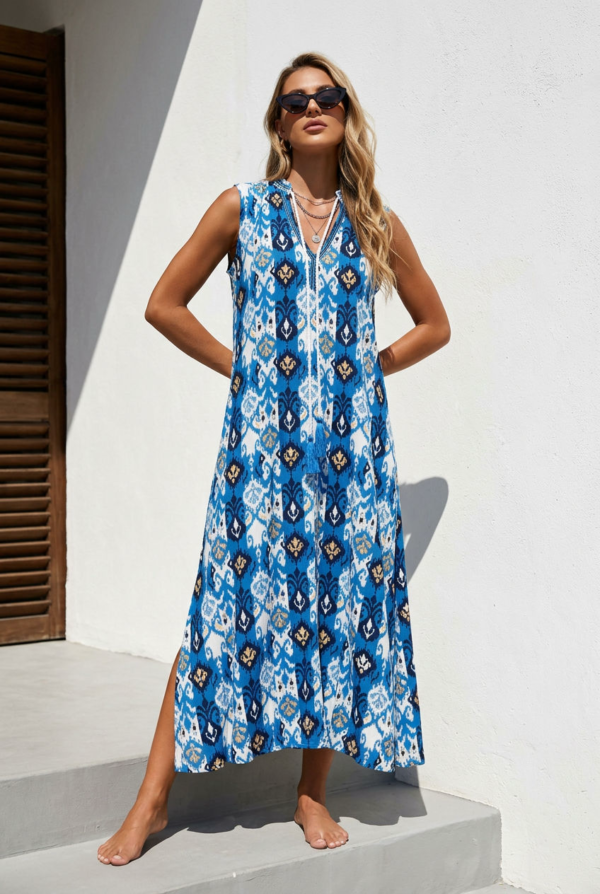 Καφτάνι μακρύ printed - L/XL
