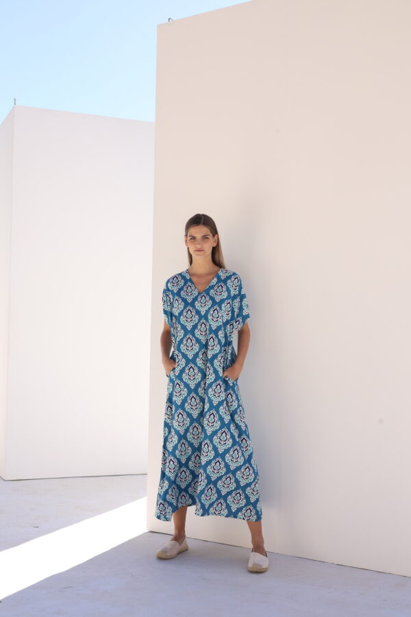 Φόρεμα μακρύ με τσέπες