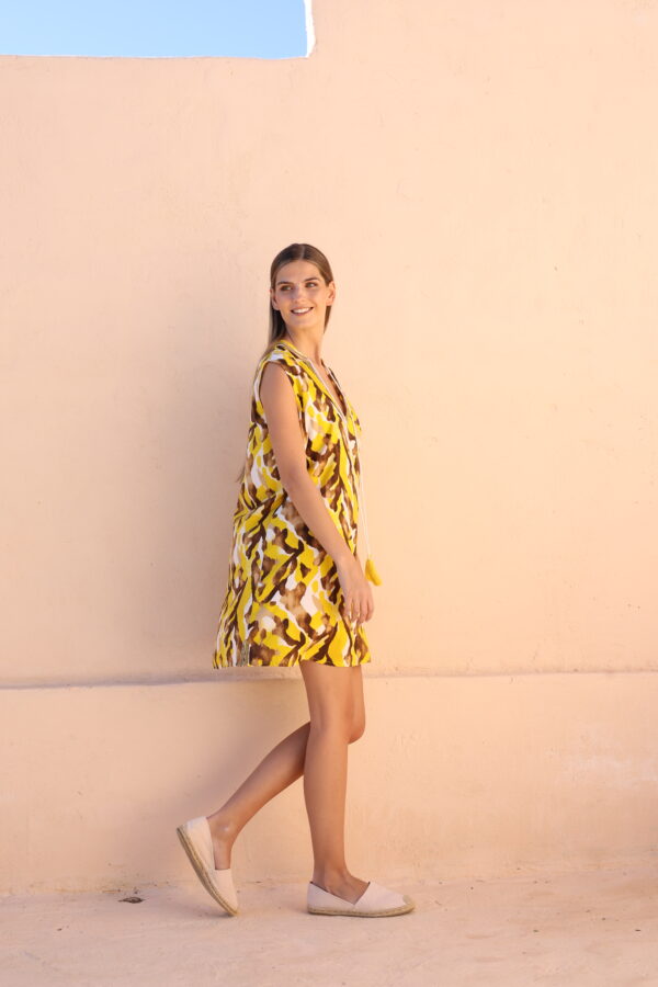 Alternative view of Καφτάνι Κοντό Printed