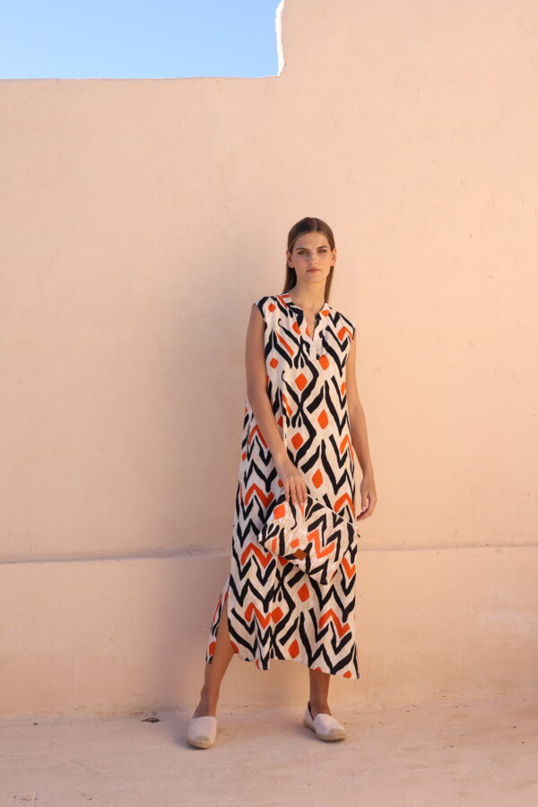 Φόρεμα μακρύ Αμάνικο