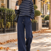 Μπλούζα fleece ριγέ